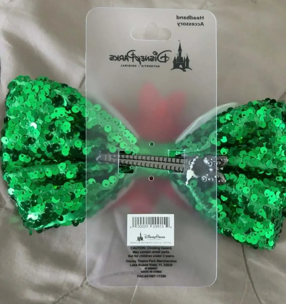 Disney Parks Ariel Little Mermaid Sequin Bow Headband Accessory
